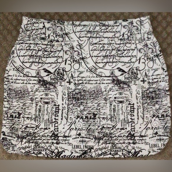 Breezes text fabric skort - Picture 3 of 7